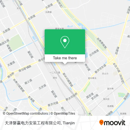 天津磐赢电力安装工程有限公司 map