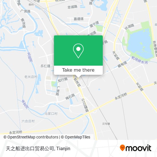 天之船进出口贸易公司 map