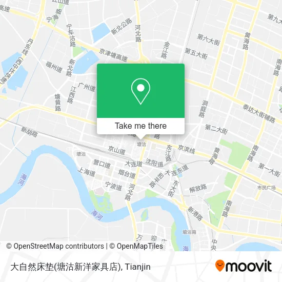 大自然床垫(塘沽新洋家具店) map