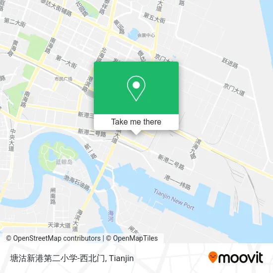 塘沽新港第二小学-西北门 map