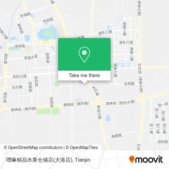 嘿嘛精品水果仓储店(大港店) map