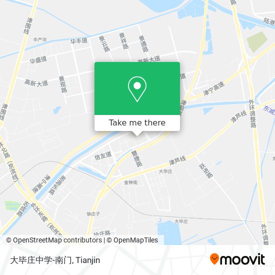 大毕庄中学-南门 map