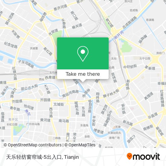 天乐轻纺窗帘城-5出入口 map