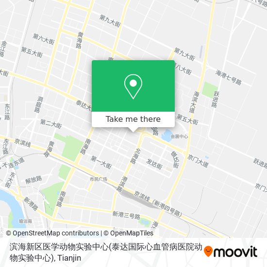 滨海新区医学动物实验中心(泰达国际心血管病医院动物实验中心) map