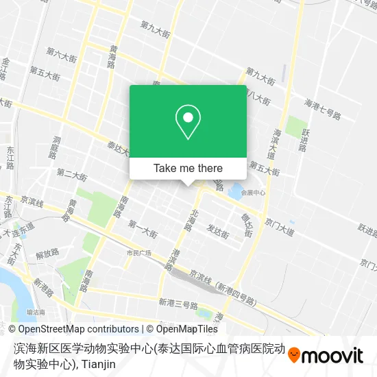 滨海新区医学动物实验中心(泰达国际心血管病医院动物实验中心) map
