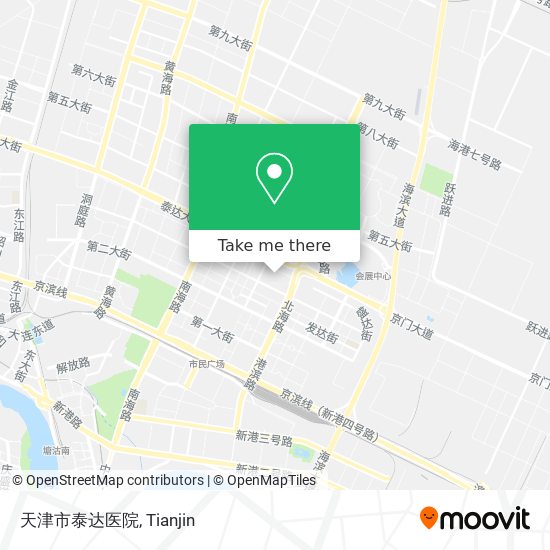 天津市泰达医院 map