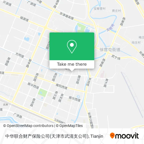 中华联合财产保险公司(天津市武清支公司) map