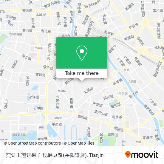 煎饼王煎饼果子 现磨豆浆(岳阳道店) map