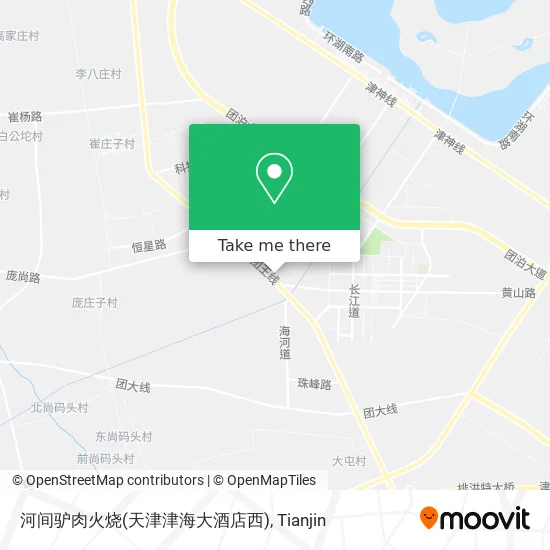 河间驴肉火烧(天津津海大酒店西) map