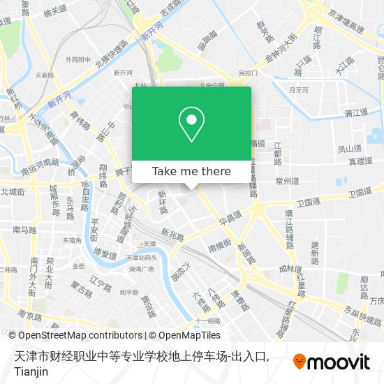 天津市财经职业中等专业学校地上停车场-出入口 map
