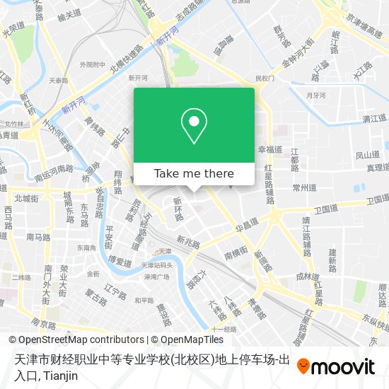 天津市财经职业中等专业学校(北校区)地上停车场-出入口 map