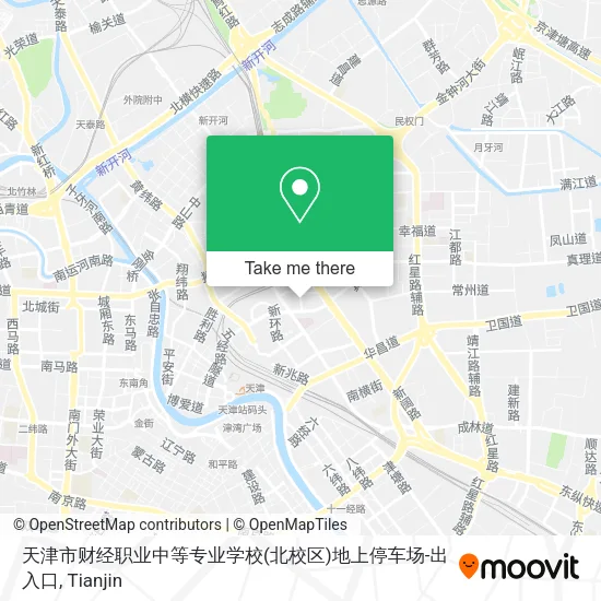 天津市财经职业中等专业学校(北校区)地上停车场-出入口 map