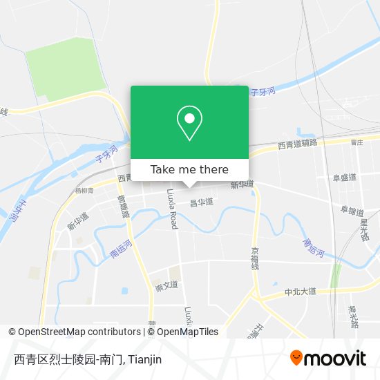 西青区烈士陵园-南门 map