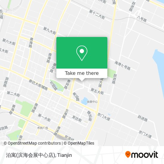 泊寓(滨海会展中心店) map