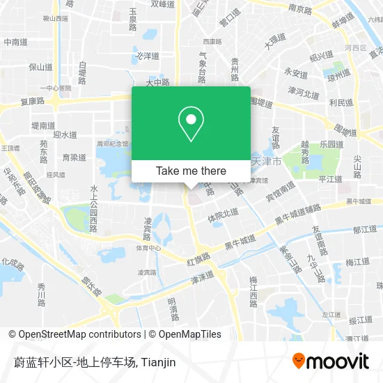 蔚蓝轩小区-地上停车场 map