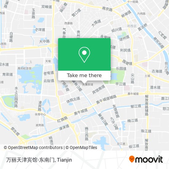 万丽天津宾馆-东南门 map