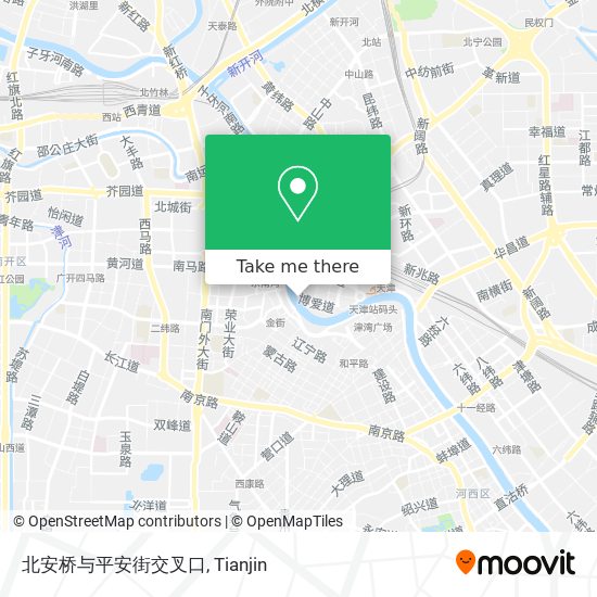 北安桥与平安街交叉口 map