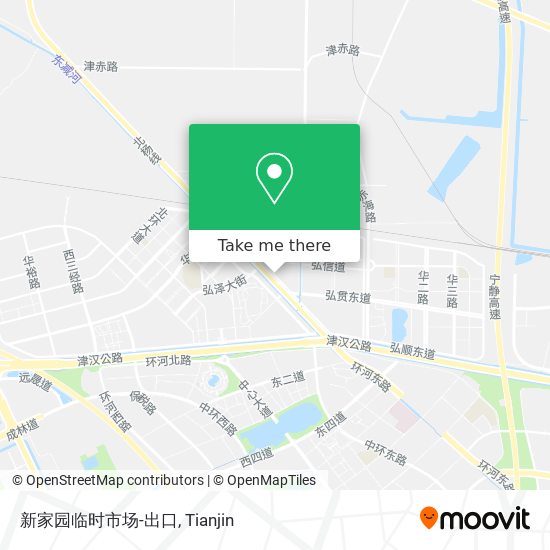 新家园临时市场-出口 map
