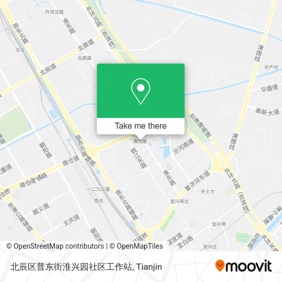 北辰区普东街淮兴园社区工作站 map