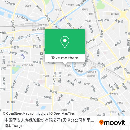 中国平安人寿保险股份有限公司(天津分公司和平二部) map
