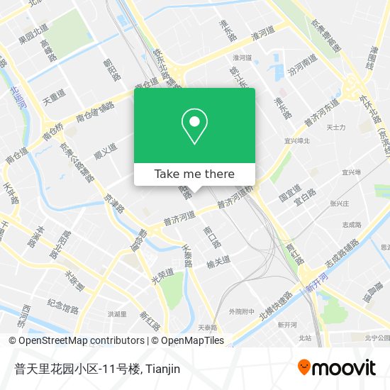 普天里花园小区-11号楼 map