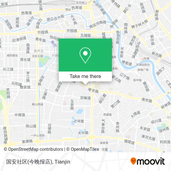 国安社区(今晚报店) map