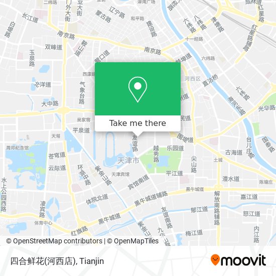 四合鲜花(河西店) map