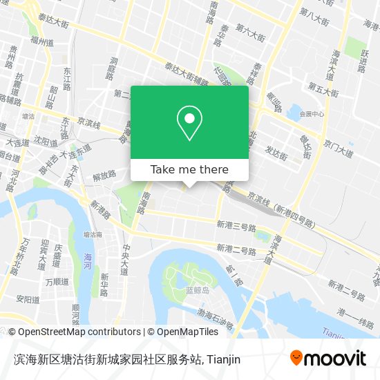 滨海新区塘沽街新城家园社区服务站 map
