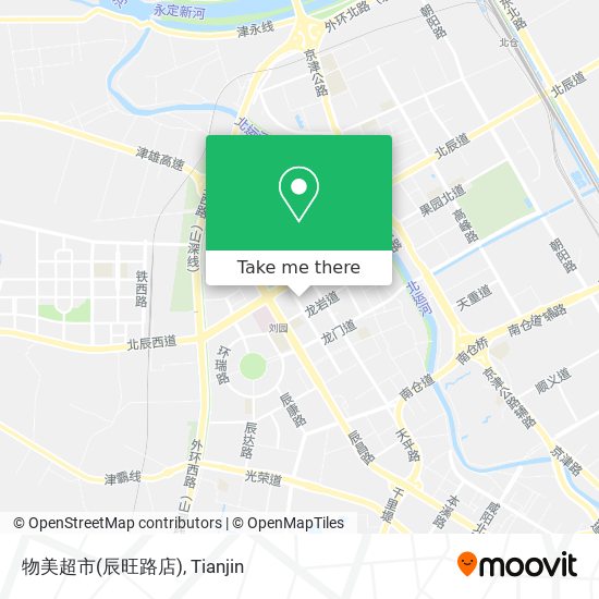 物美超市(辰旺路店) map