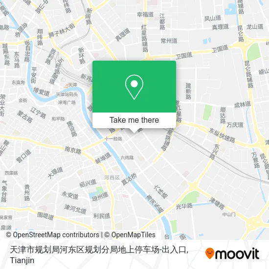 天津市规划局河东区规划分局地上停车场-出入口 map