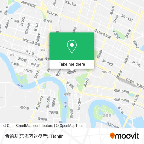 肯德基(滨海万达餐厅) map