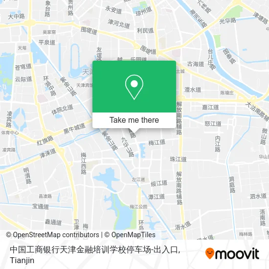 中国工商银行天津金融培训学校停车场-出入口 map