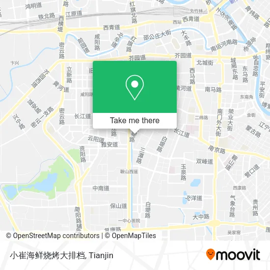 小崔海鲜烧烤大排档 map