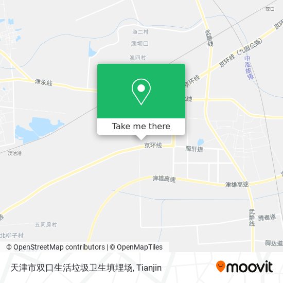 天津市双口生活垃圾卫生填埋场 map