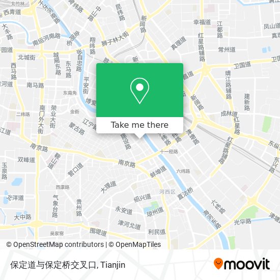 保定道与保定桥交叉口 map