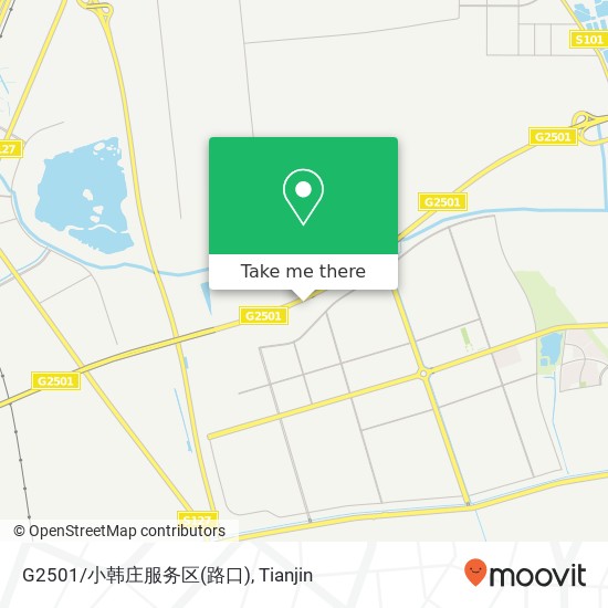 G2501/小韩庄服务区(路口) map