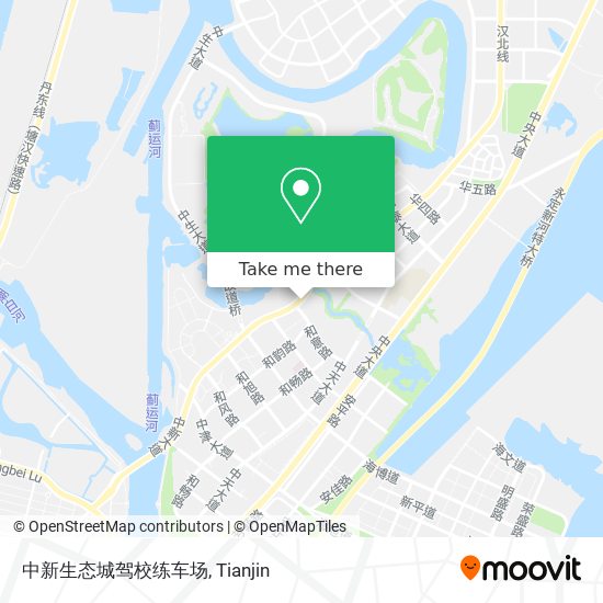 中新生态城驾校练车场 map