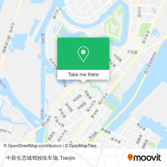 中新生态城驾校练车场 map