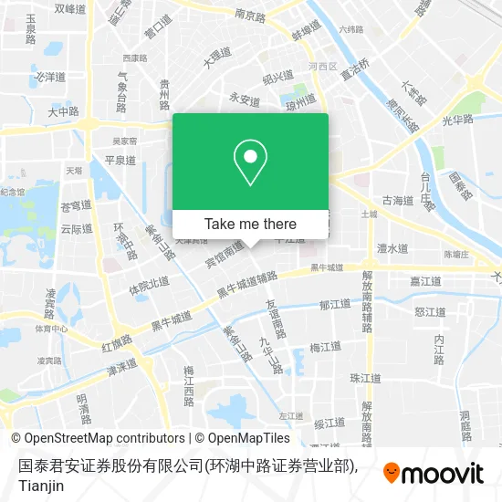 国泰君安证券股份有限公司(环湖中路证券营业部) map