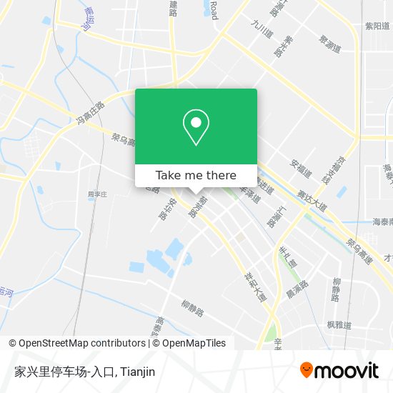家兴里停车场-入口 map