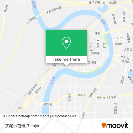 茶淀示范镇 map