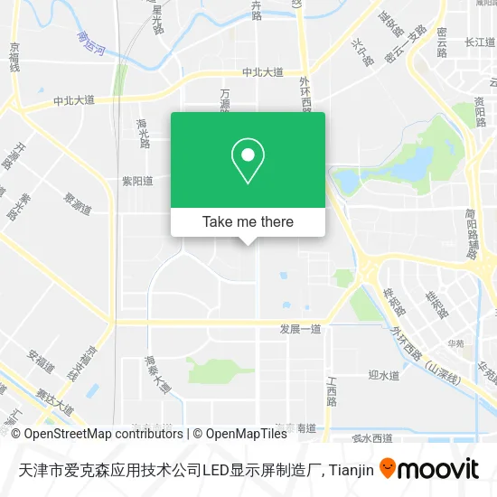 天津市爱克森应用技术公司LED显示屏制造厂 map