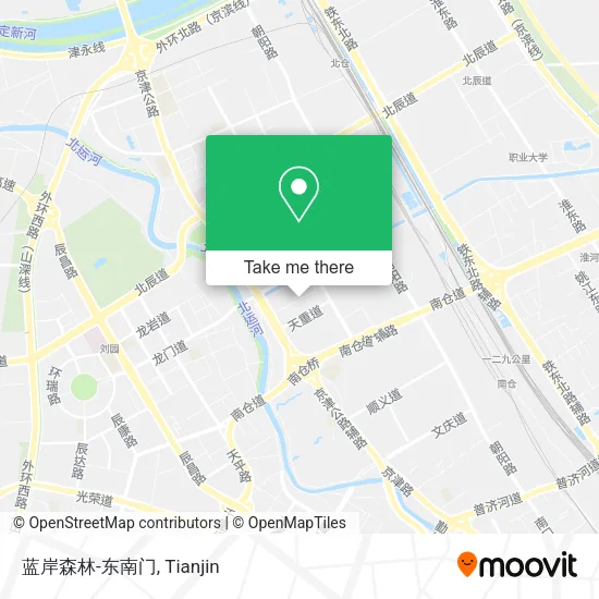 蓝岸森林-东南门 map