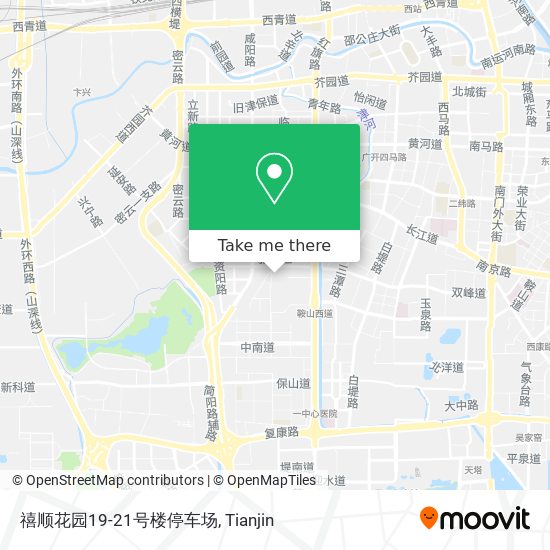 禧顺花园19-21号楼停车场 map