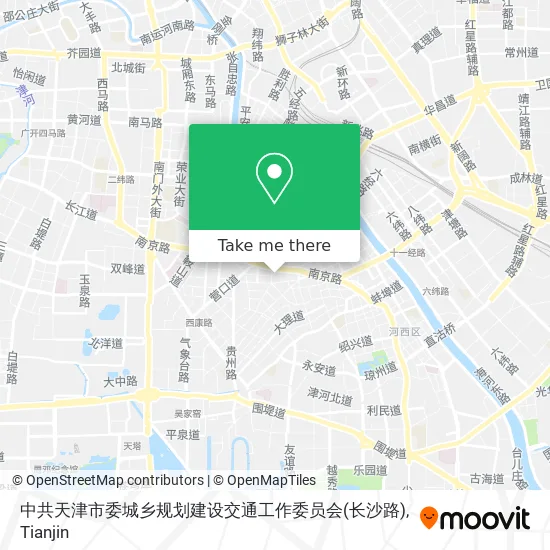中共天津市委城乡规划建设交通工作委员会(长沙路) map