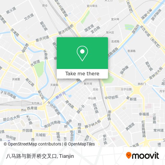 八马路与新开桥交叉口 map