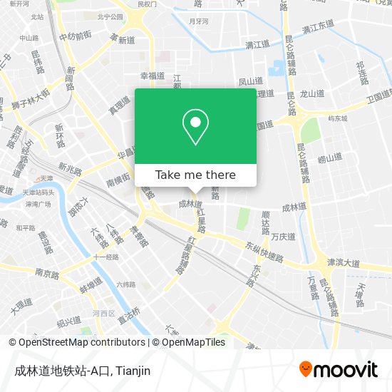 成林道地铁站-A口 map