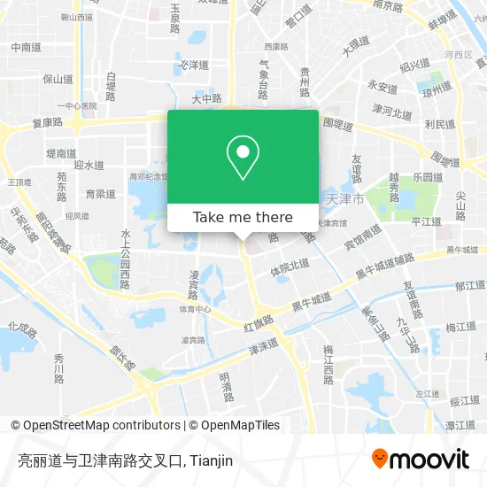 亮丽道与卫津南路交叉口 map
