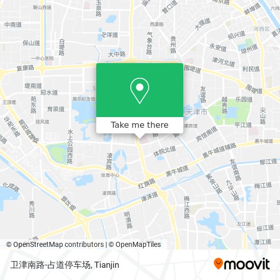 卫津南路-占道停车场 map