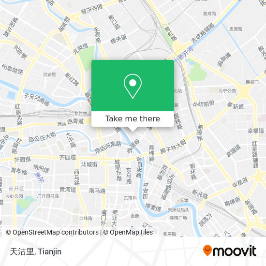 天沽里 map